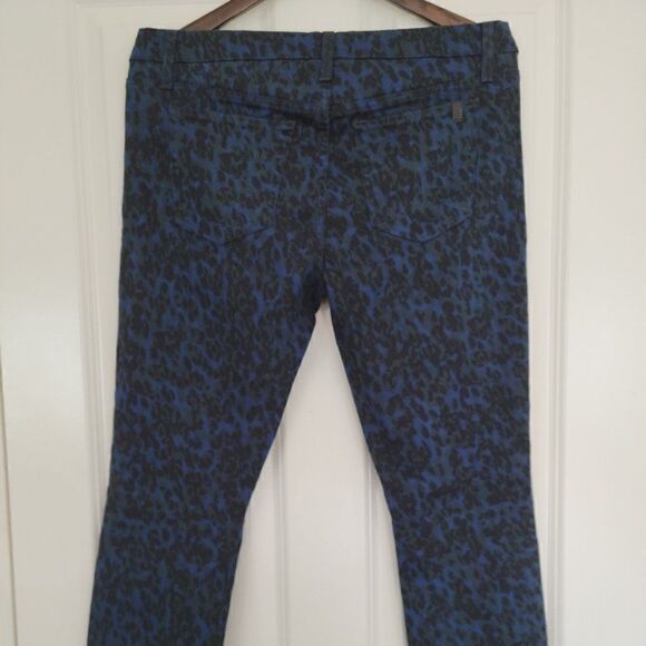 Joe’s Wild Jeans in Midnight Leopard print skinny size 32 - Picture 3 of 8
